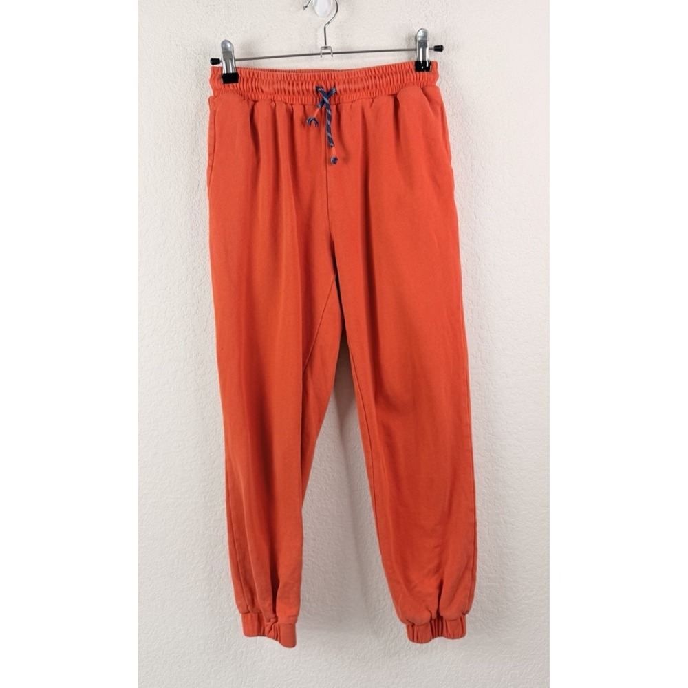 Mini Boden Jogger Sweatpants Kids 11Y Orange Terry Pull On Pants Comfy Outdoor